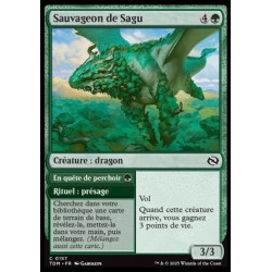 (Foil) Verte - Sauvageon de Sagu // En quête de perchoir (V1) (C) [TDM]