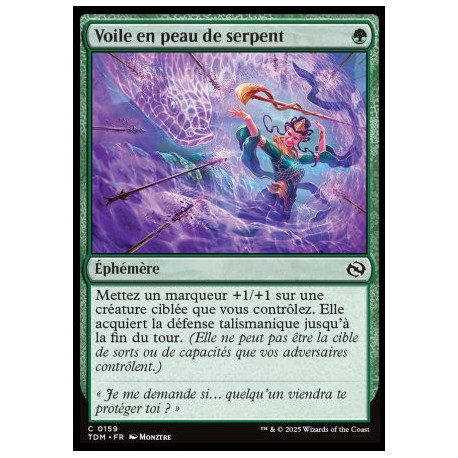 (Foil) Verte - Voile en peau de serpent (C) [TDM]