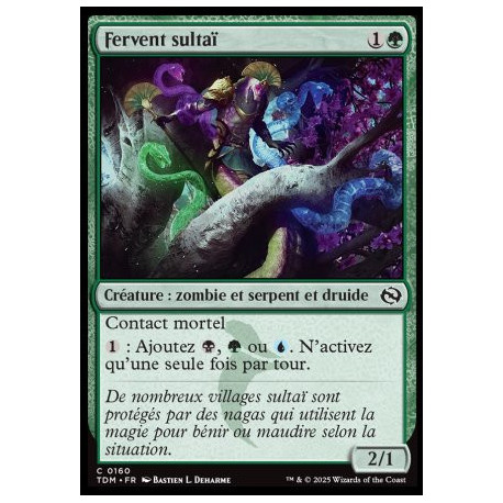 (Foil) Verte - Fervent sultaï (C) [TDM]