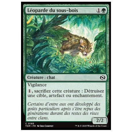 (Foil) Verte - Léoparde du sous-bois (C) [TDM]
