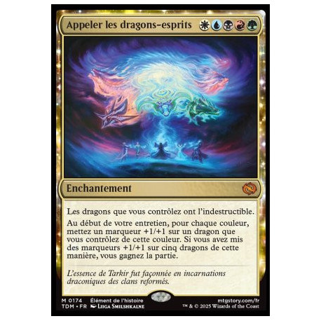 (Foil) Multicolore - Appeler les dragons-esprits (V1) (M) [TDM]