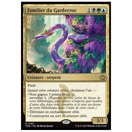 (Foil) Multicolore - Familier du Gardecroc (V1) (R) [TDM]
