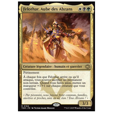 (Foil) Multicolore - Felothar, Aube des Abzans (V1) (R) [TDM]