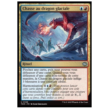 (Foil) Multicolore - Chasse au dragon glaciale (U) [TDM]