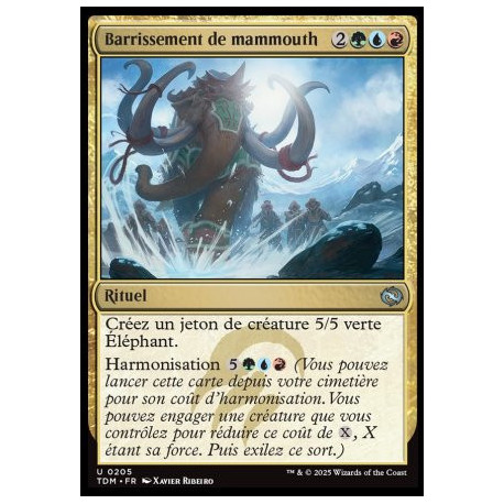 (Foil) Multicolore - Barrissement de mammouth (U) [TDM]