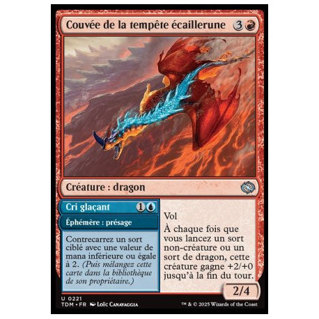 (Foil) Multicolore - Couvée de la tempête écaillerune // Cri glaçant (V1) (U) [TDM]