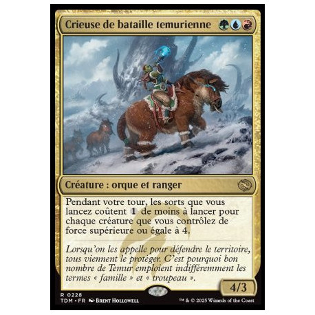 (Foil) Multicolore - Crieuse de bataille temurienne (V1) (R) [TDM]