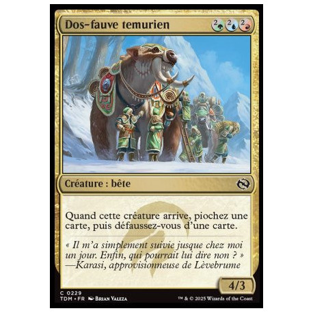 (Foil) Multicolore - Dos-fauve temurien (C) [TDM]