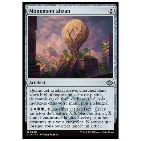 (Foil) Incolore - Monument abzan (U) [TDM]