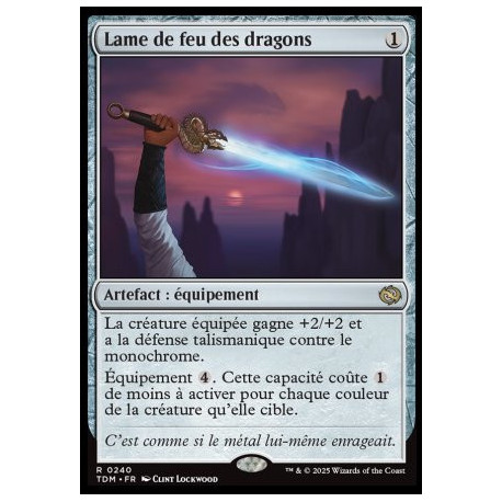 (Foil) Incolore - Lame de feu des dragons (V1) (R) [TDM]