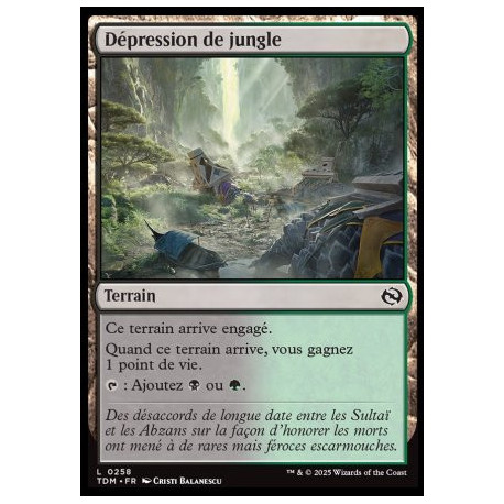 (Foil) Terrain - Dépression de jungle (C) [TDM]