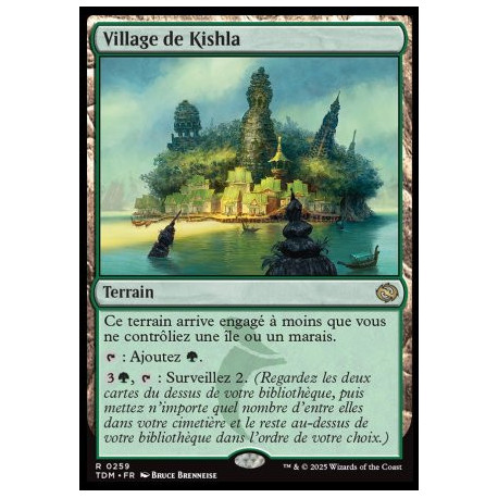 (Foil) Terrain - Village de Kishla (V1) (R) [TDM]