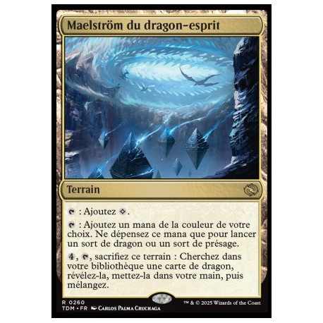 (Foil) Terrain - Maelström du dragon-esprit (V1) (R) [TDM]