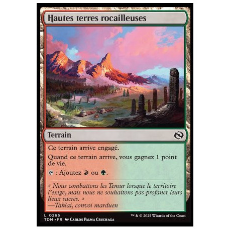 (Foil) Terrain - Hautes terres rocailleuses (C) [TDM]