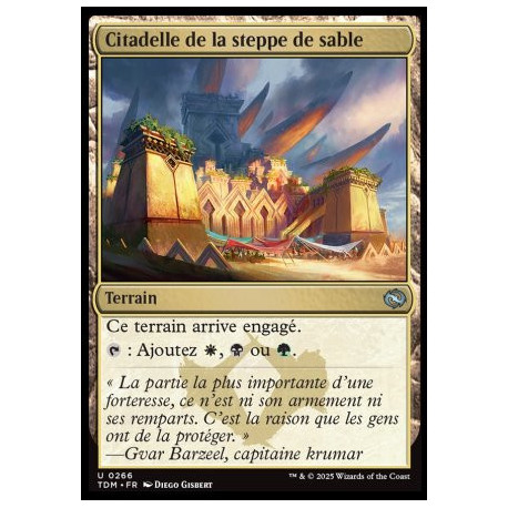 (Foil) Terrain - Citadelle de la steppe de sable (U) [TDM]