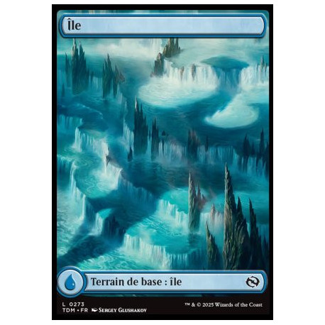 (Foil) Terrain - Île (V1 - Dragon's Presence) (L) [TDM]