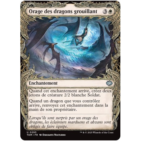 (Foil) Blanche - Orage des dragons grouillant (V2 - Draconic Frame) (U) [TDM]