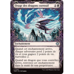 (Foil) Noire - Orage des dragons corrosif (V2 - Draconic Frame) (U) [TDM]