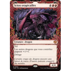 (Foil) Rouge - Scion oragécailles (V2 - Draconic Frame) (M) [TDM]