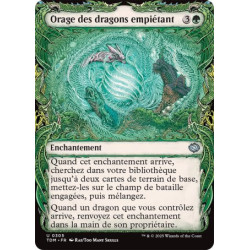 (Foil) Verte - Orage des dragons empiétant (V2 - Draconic Frame) (U) [TDM]