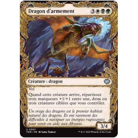 (Foil) Multicolore - Dragon d'armement (V2 - Draconic Frame) (U) [TDM]