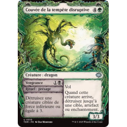 (Foil) Multicolore - Couvée de la tempête disruptive // Vengeance mesquine (V2 - Draconic Frame) (U) [TDM]
