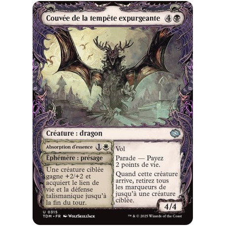 (Foil) Multicolore - Couvée de la tempête expurgeante // Absorption d'essence (V2 - Draconic Frame) (U) [TDM]