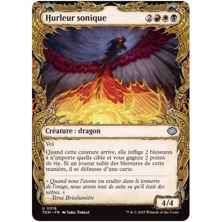 (Foil) Multicolore - Hurleur sonique (V2 - Draconic Frame) (U) [TDM]