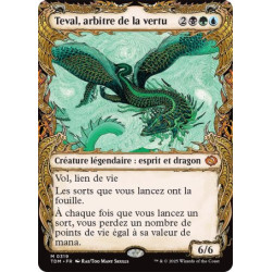 (Foil) Multicolore - Teval, arbitre de la vertu (V2 - Draconic Frame) (M) [TDM]