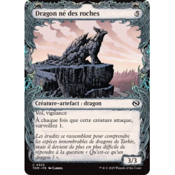 (Foil) Incolore - Dragon né des roches (V2 - Draconic Frame) (C) [TDM]