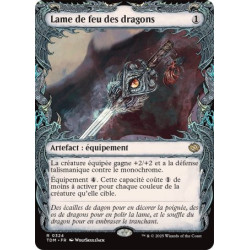 (Foil) Incolore - Lame de feu des dragons (V2 - Draconic Frame) (R) [TDM]