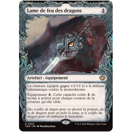 (Foil) Incolore - Lame de feu des dragons (V2 - Draconic Frame) (R) [TDM]