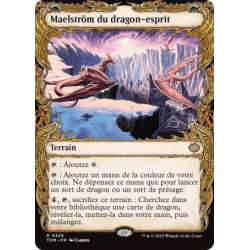 (Foil) Terrain - Maelström du dragon-esprit (V2 - Draconic Frame) (R) [TDM]