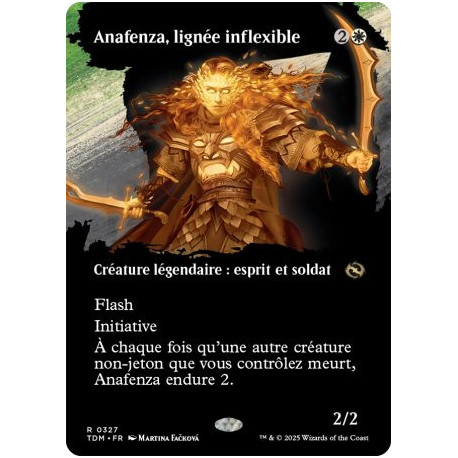 (Foil) Blanche - Anafenza, lignée inflexible (V2 - Borderless clan) (R) [TDM]