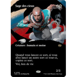 (Foil) Blanche - Sage des cieux (V2 - Borderless clan) (R) [TDM]