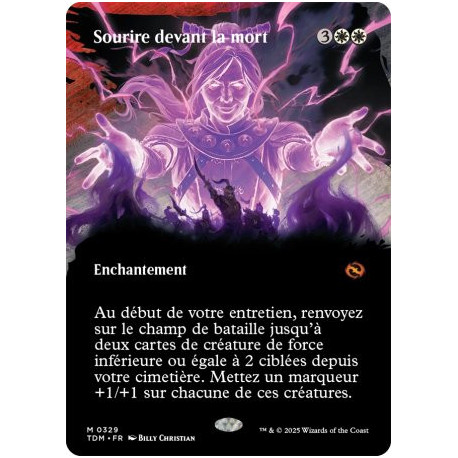 (Foil) Blanche - Sourire devant la mort (V2 - Borderless clan) (M) [TDM]