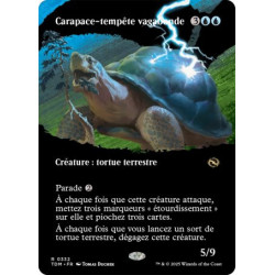 (Foil) Bleue - Carapace-tempete vagabonde (V2 - Borderless clan) (R) [TDM]