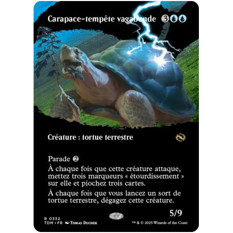 (Foil) Bleue - Carapace-tempete vagabonde (V2 - Borderless clan) (R) [TDM]