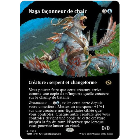(Foil) Bleue - Naga façonneur de chair (V2 - Borderless clan) (R) [TDM]