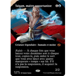 (Foil) Bleue - Taigam, maître opportuniste (V2 - Borderless clan) (M) [TDM]