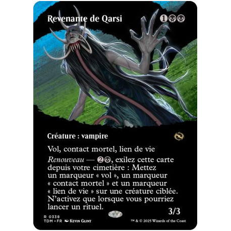 (Foil) Noire - Revenante de Qarsi (V2 - Borderless clan) (R) [TDM]