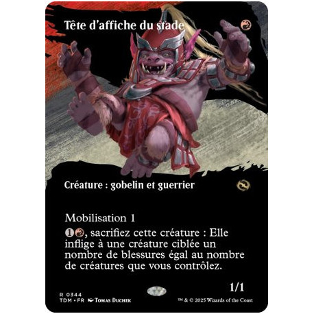 (Foil) Rouge - Tête d'affiche du stade (V2 - Borderless clan) (R) [TDM]