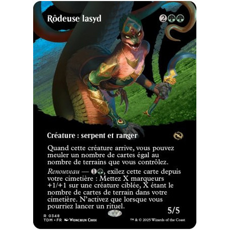 (Foil) Verte - Rôdeuse lasyd (V2 - Borderless clan) (R) [TDM]