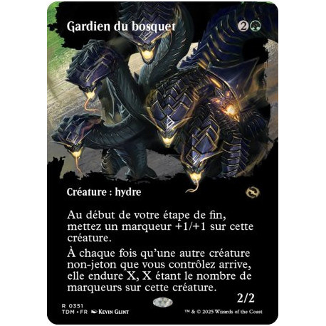 (Foil) Verte - Gardien du bosquet (V2 - Borderless clan) (R) [TDM]
