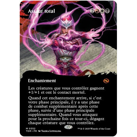 (Foil) Multicolore - Assaut total (V2 - Borderless clan) (M) [TDM]