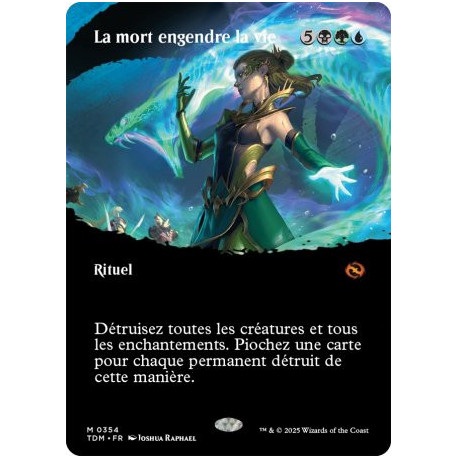 (Foil) Multicolore - La mort engendre la vie (V2 - Borderless clan) (M) [TDM]