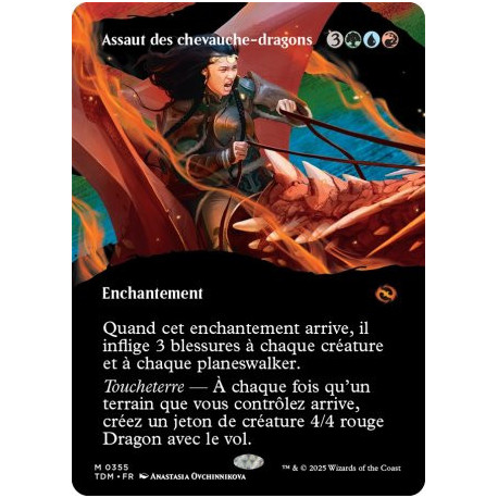 (Foil) Multicolore - Assaut des chevauche-dragons (V2 - Borderless clan) (M) [TDM]