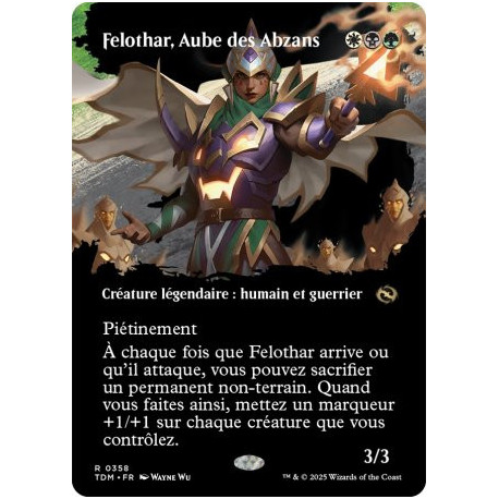(Foil) Multicolore - Felothar, Aube des Abzans (V2 - Borderless clan) (R) [TDM]