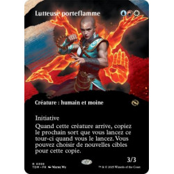 (Foil) Multicolore - Lutteuse porteflamme (V2 - Borderless clan) (R) [TDM]