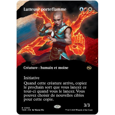 (Foil) Multicolore - Lutteuse porteflamme (V2 - Borderless clan) (R) [TDM]